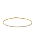 7.95 ct Lab Grown White Diamond Tennis Necklace in 14k Yellow Gold