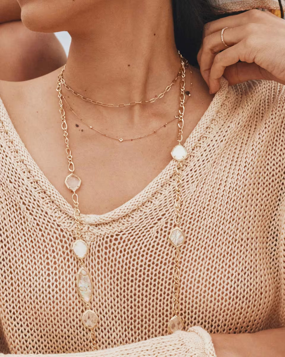 Small Paperclip Chain Necklace in 18k Gold Vermeil