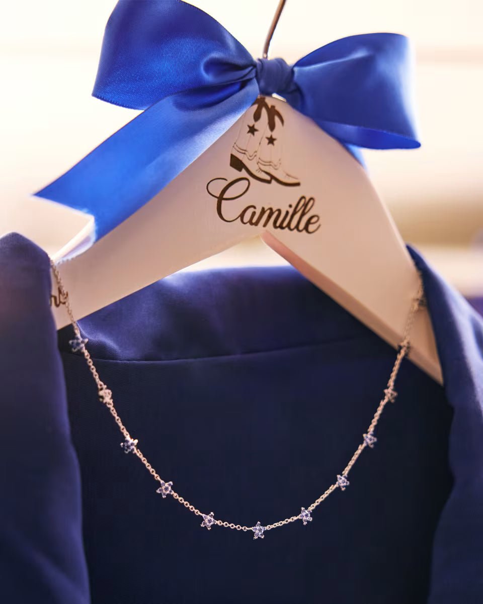 Sierra Silver Star Crystal Strand Necklace