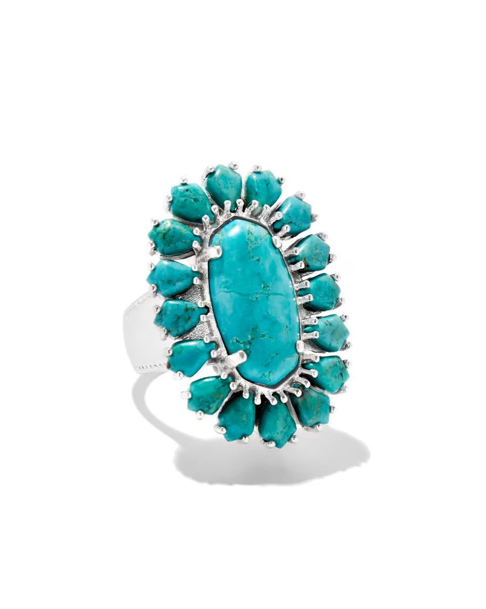 Wrangler® x Yellow Rose by Kendra Scott Laurel Vintage Silver Statement Ring