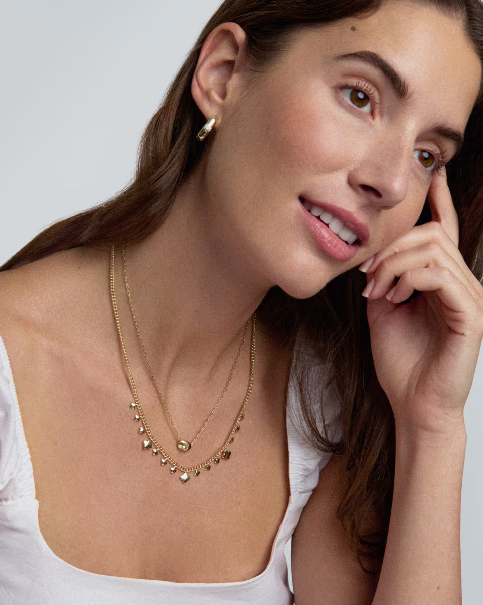 Bria Silver Short Pendant Necklace