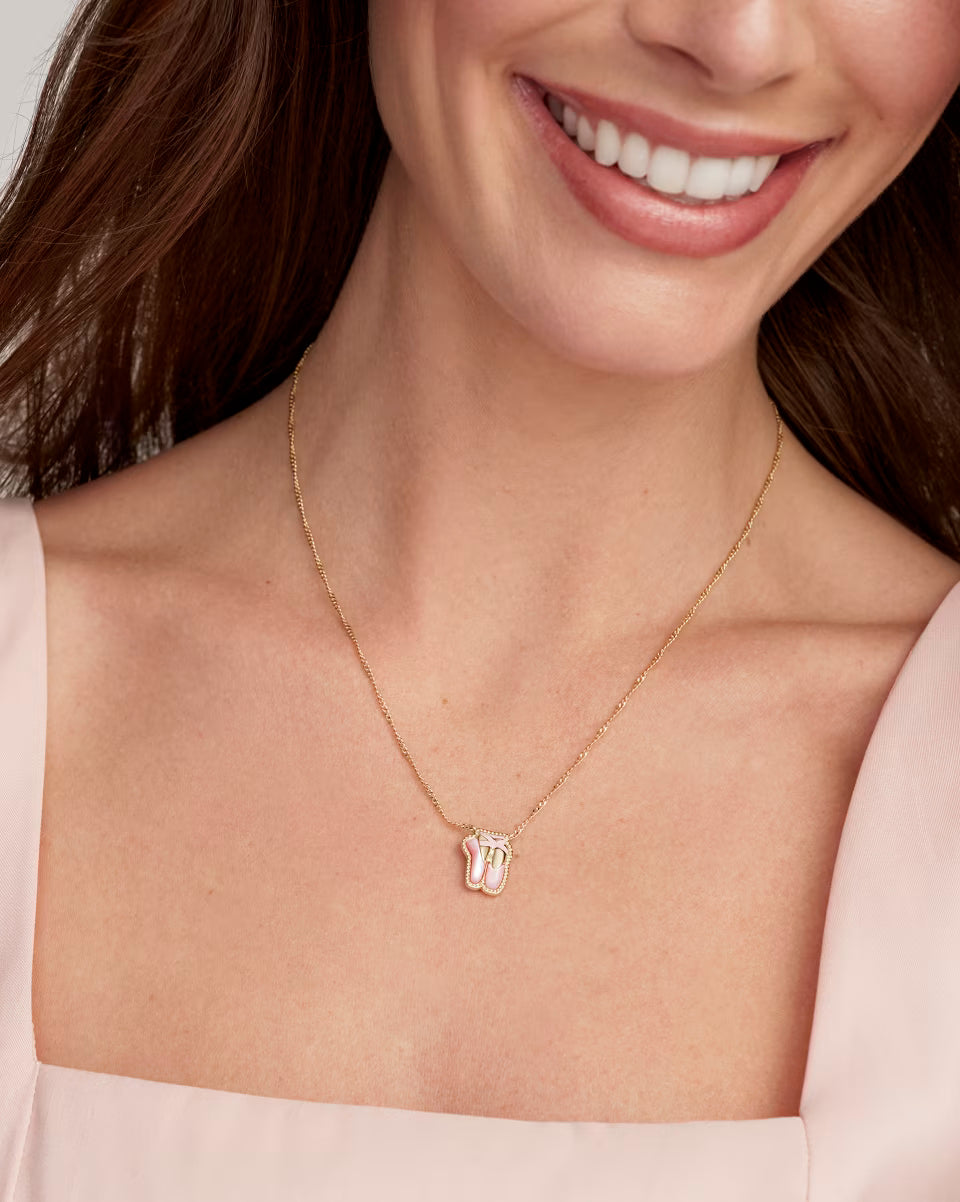 Ballet Silver Short Pendant Necklace