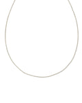 22 Inch Thin Chain Necklace in 18k Gold Vermeil