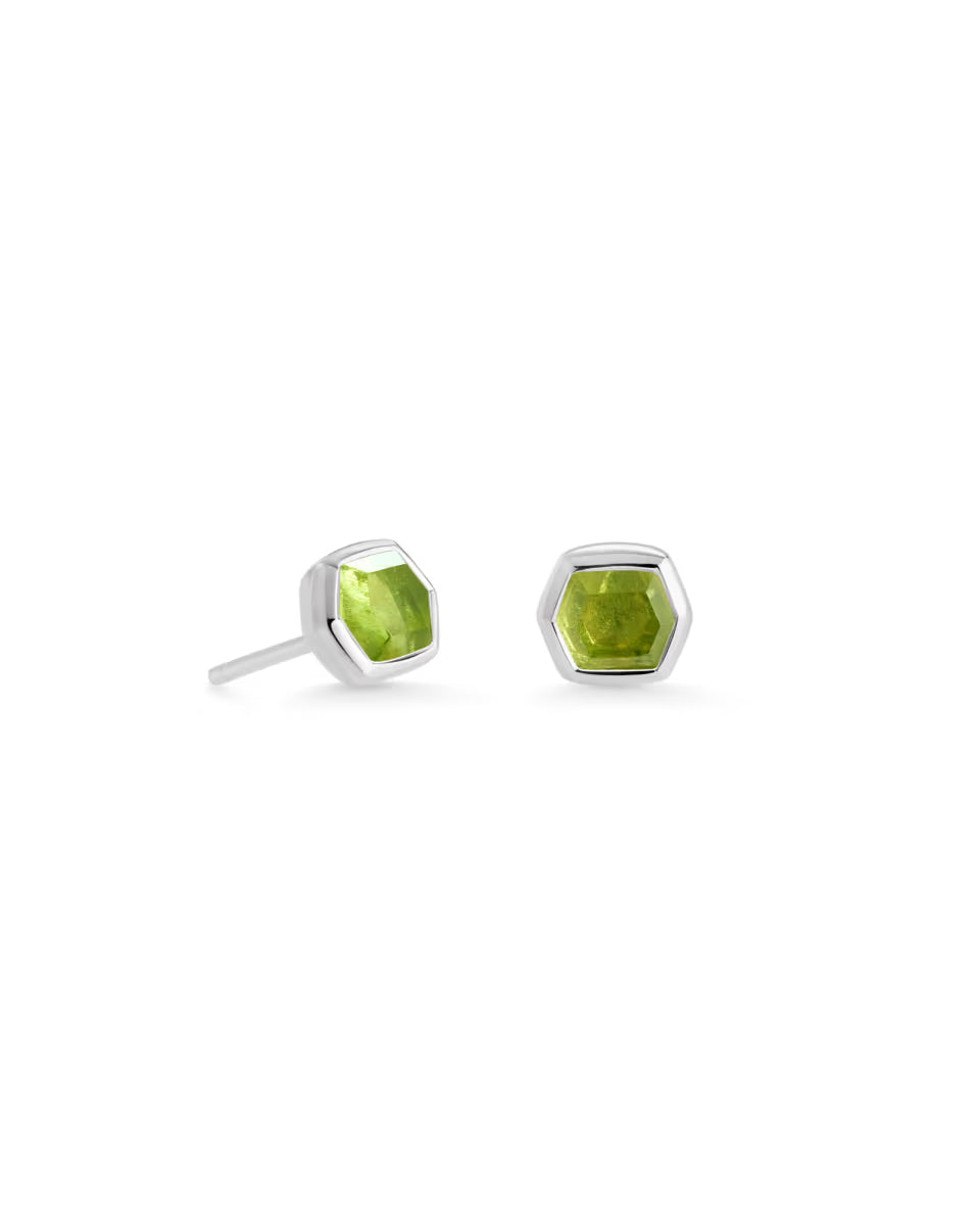 Davie Sterling Silver July Stud Earrings