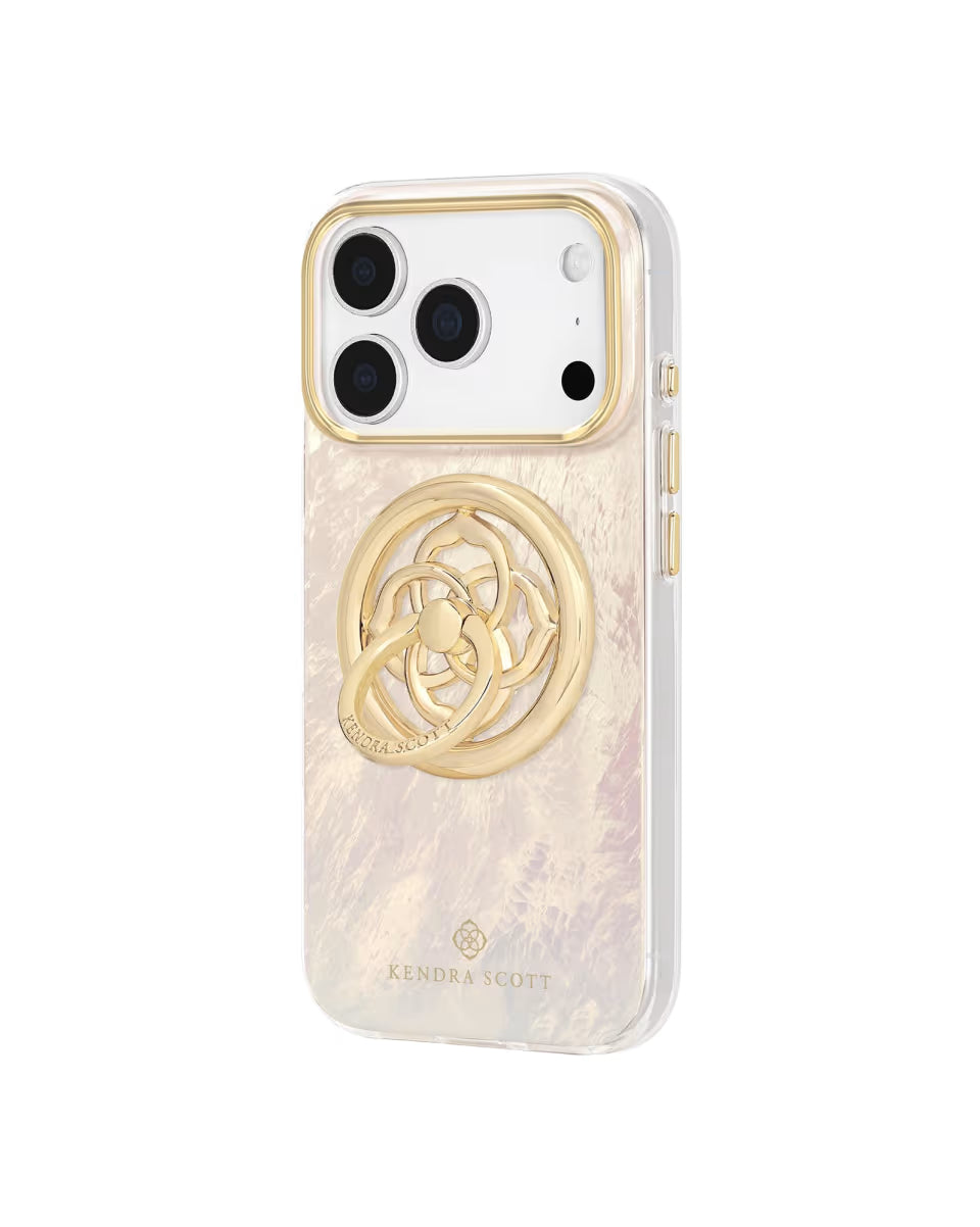Magnetic Gold Black Mother-of-Pearl Ring Stand