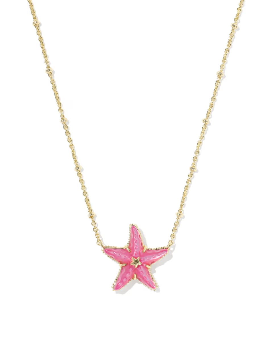 Parker Starfish Gold Short Pendant Necklace