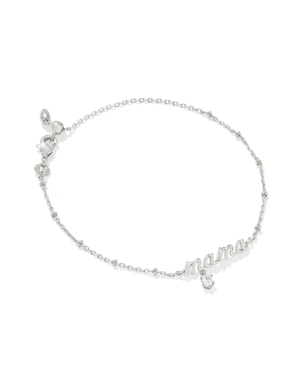 Mama Gold Crystal Delicate Chain Bracelet