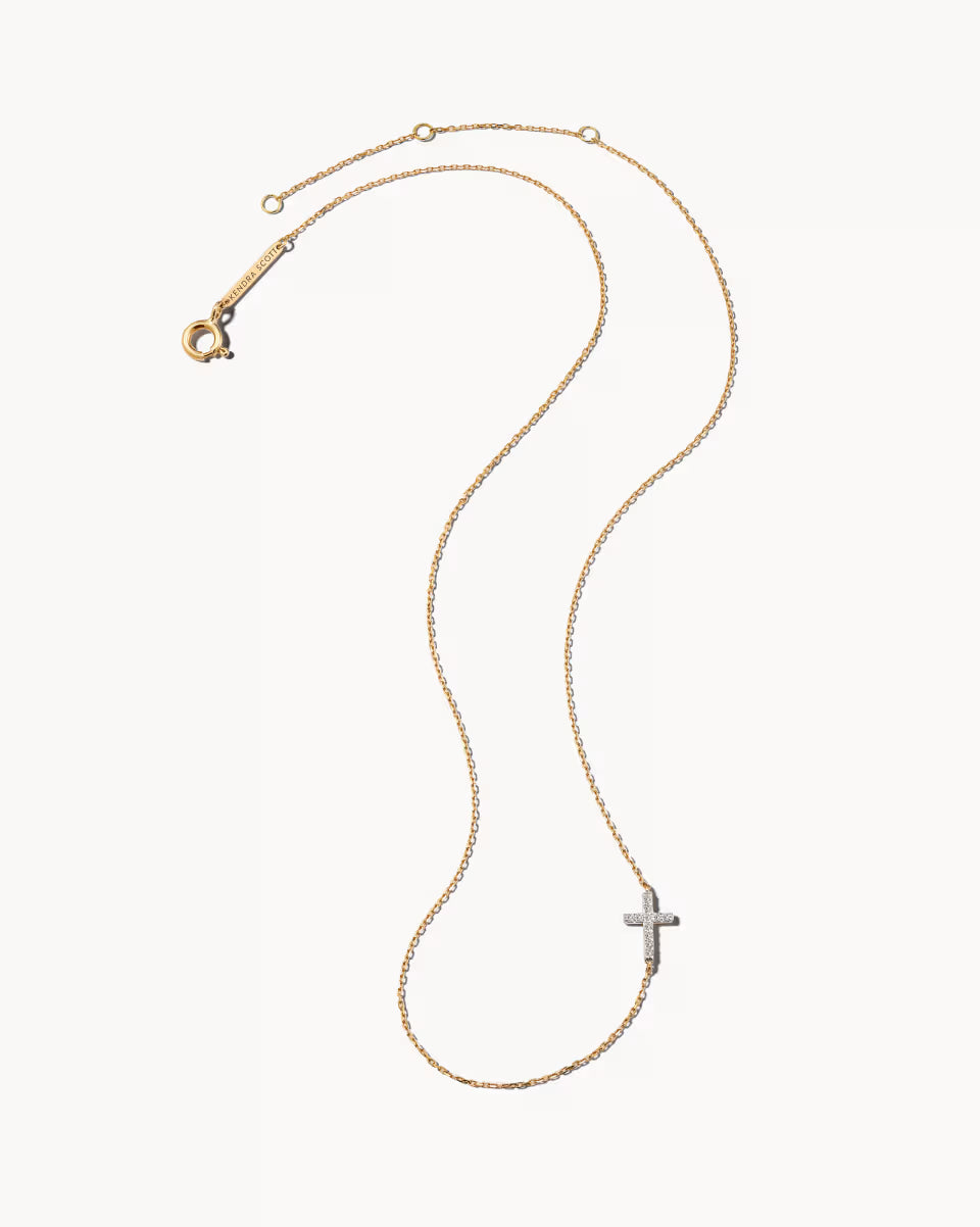 Cross Strand Necklace in 14k Yellow Gold
