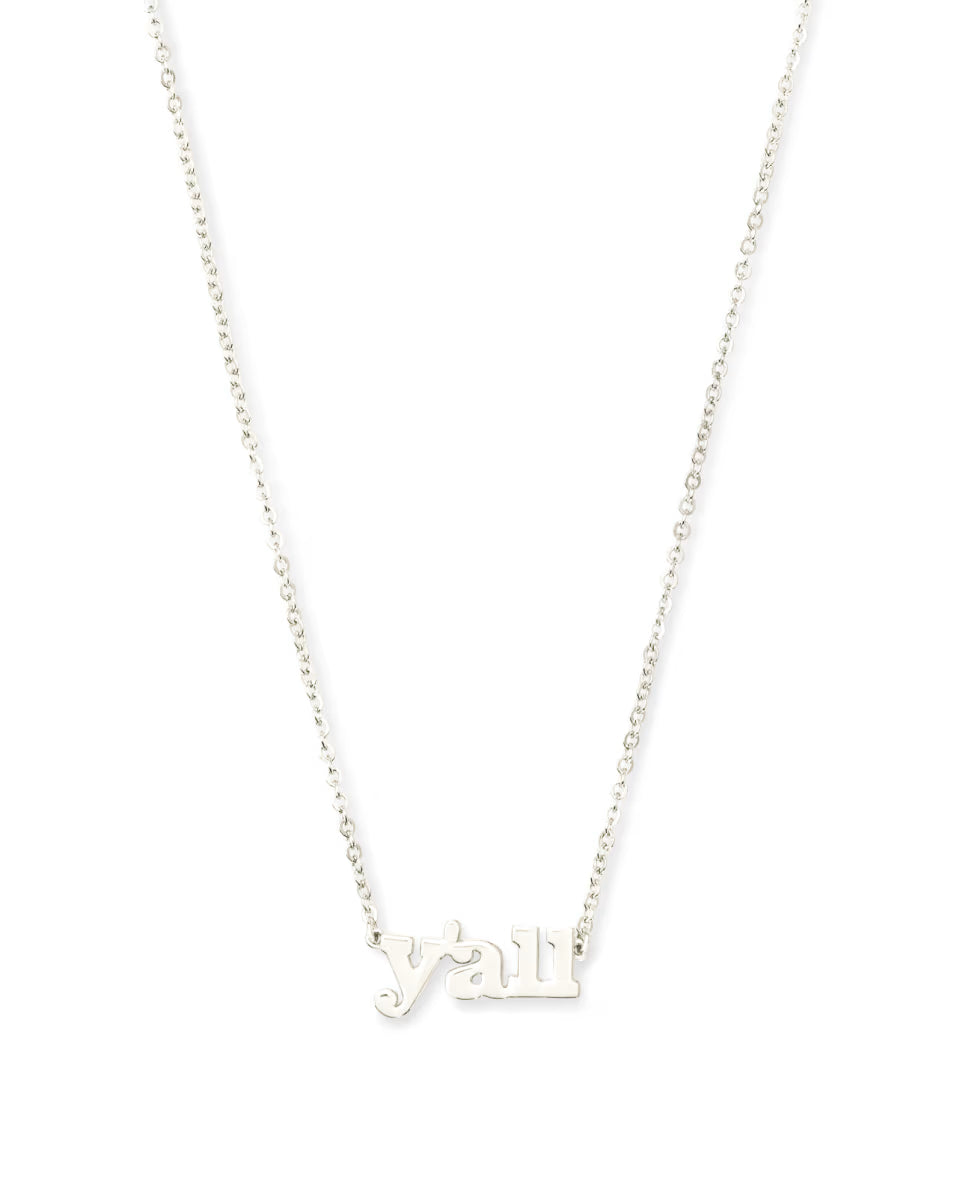 Y'all Pendant Necklace in 18k Gold Vermeil