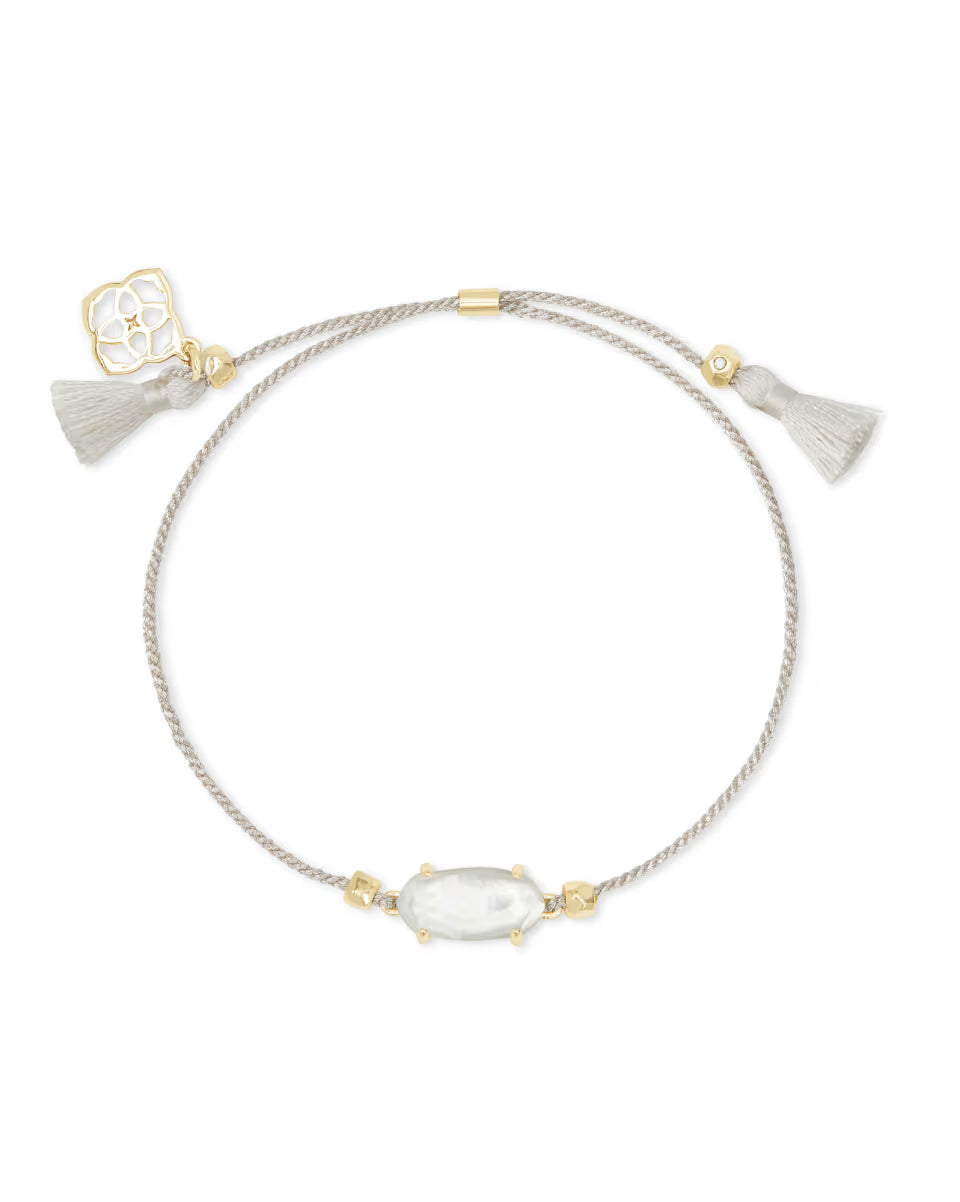 Everlyne Pink Cord Friendship Bracelet in Rose Quartz