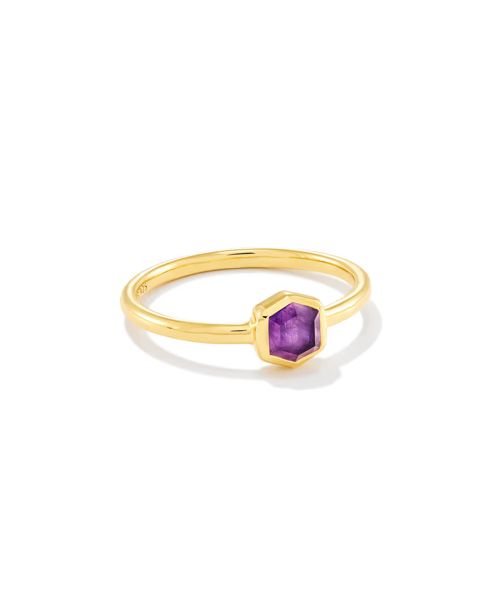 Davie 18k Gold Vermeil June Band Ring