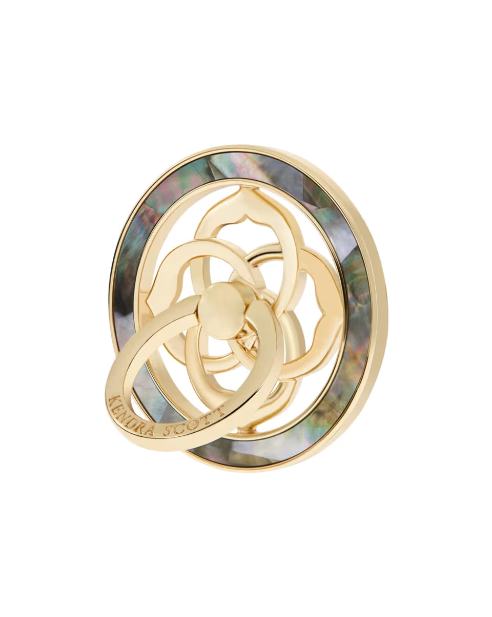 Magnetic Gold Black Mother-of-Pearl Ring Stand