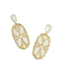 Dolly Parton x Kendra Scott Patchwork Vintage Gold Statement Earrings