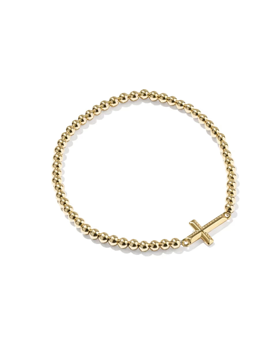 Cross 14k Gold-Filled Stretch Bracelet