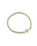 Cross 14k Gold-Filled Stretch Bracelet