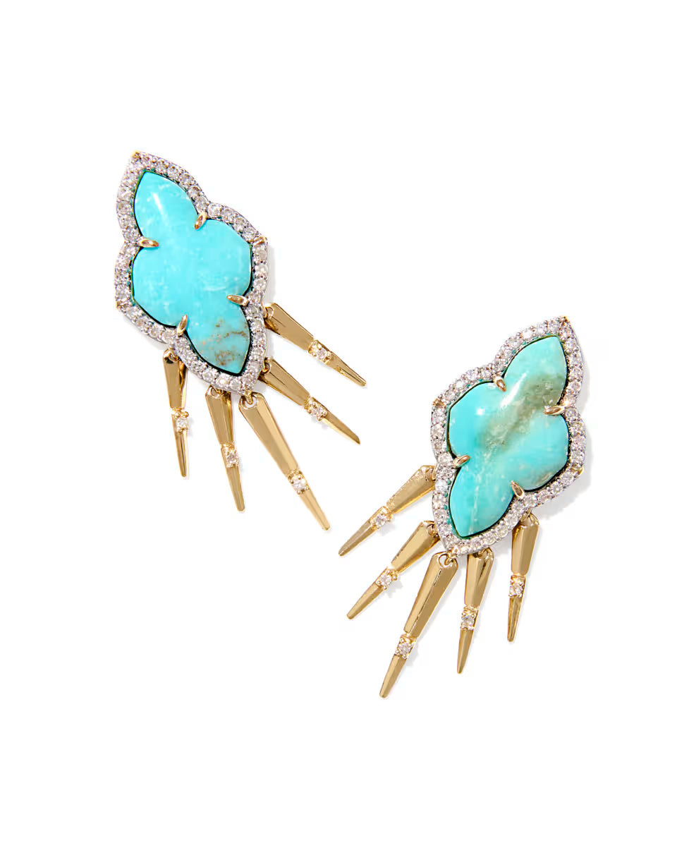 Abbie 14k Yellow Gold Fringe Drop Earrings