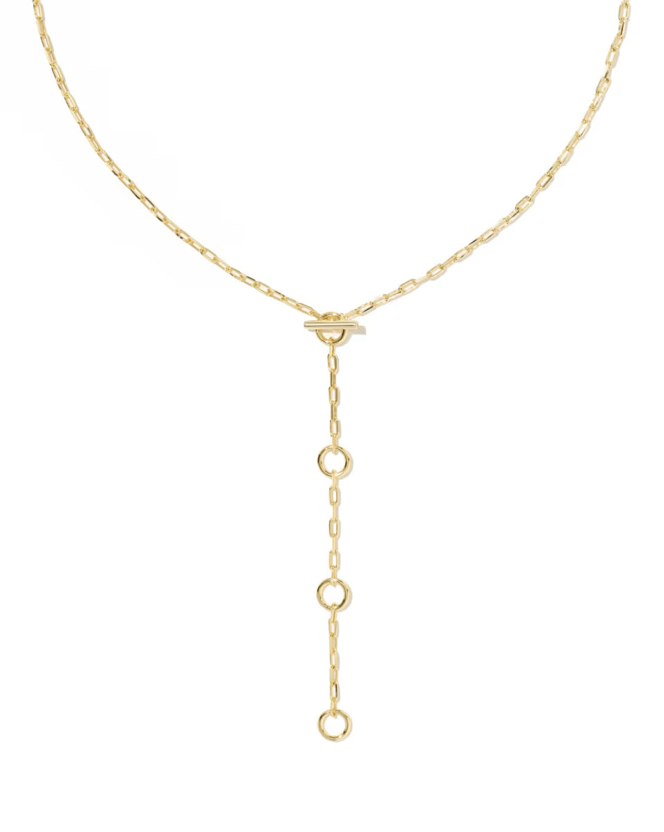 Andi Silver Y Necklace
