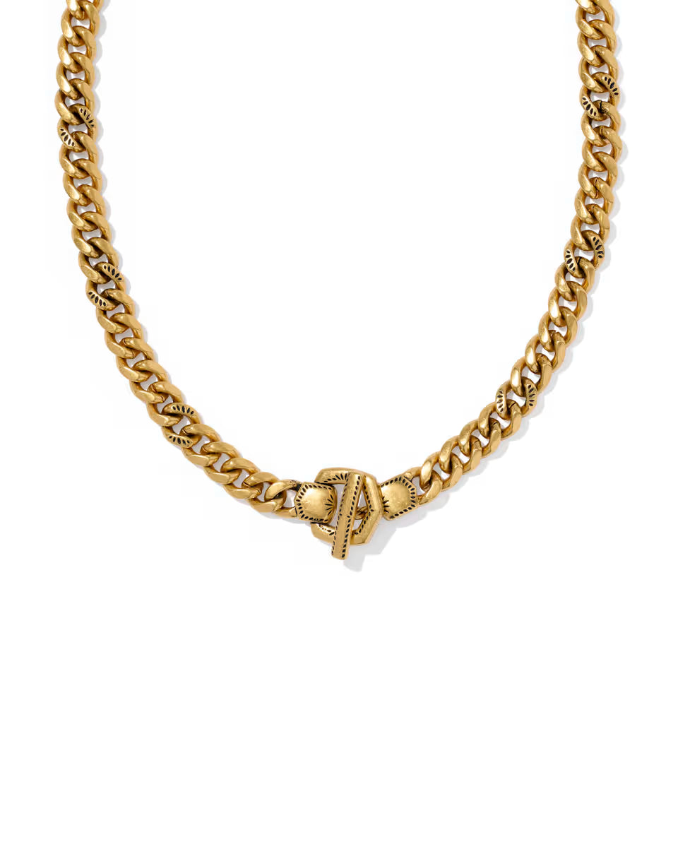 Keziah Vintage Silver Link and Chain Necklace