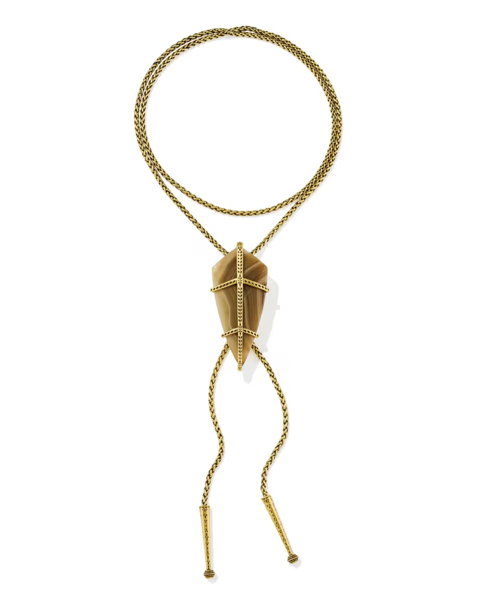 Trinity Vintage Silver Bolo Necklace