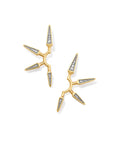 0.16 ct Small Spike 14k Yellow Gold Earrings