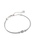 Emilie Gold Corded Bracelet in Light Yellow Drusy