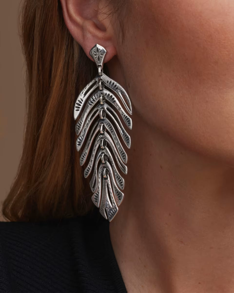Calliope Vintage Gold Statement Earrings