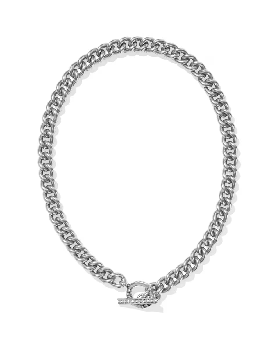 Whitley Chain Necklace in Vintage Silver