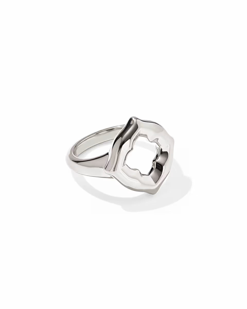Dira Open Frame Sterling Silver Cocktail Ring