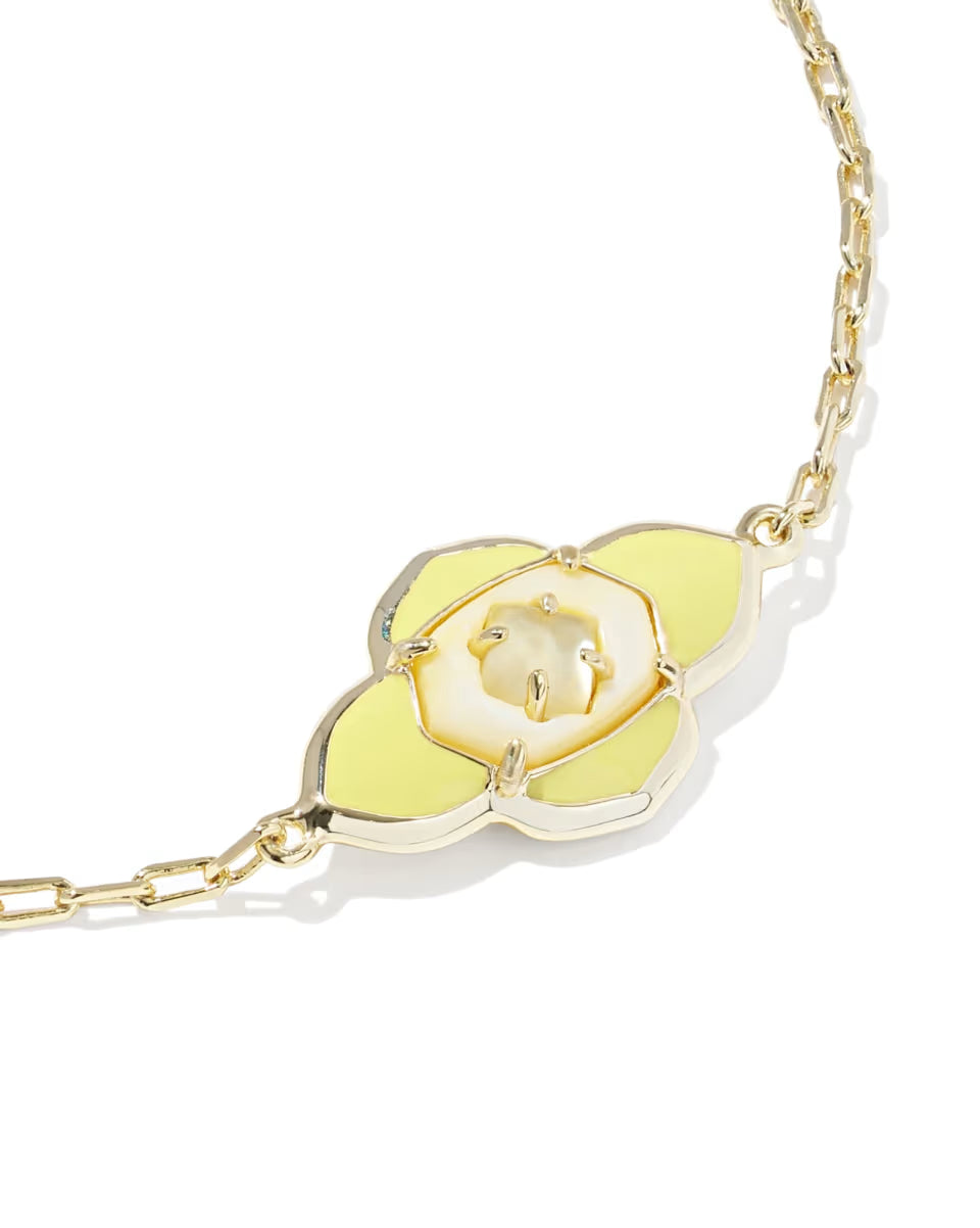 Abbie Medallion Gold Delicate Chain Bracelet