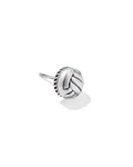 Volleyball 18k Yellow Gold Vermeil Single Stud Earring