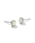 Davie Sterling Silver July Stud Earrings