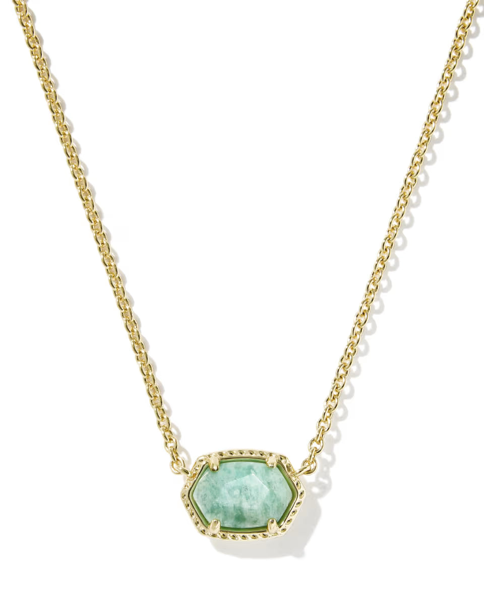 Daphne Gold Frame Short Pendant Necklace