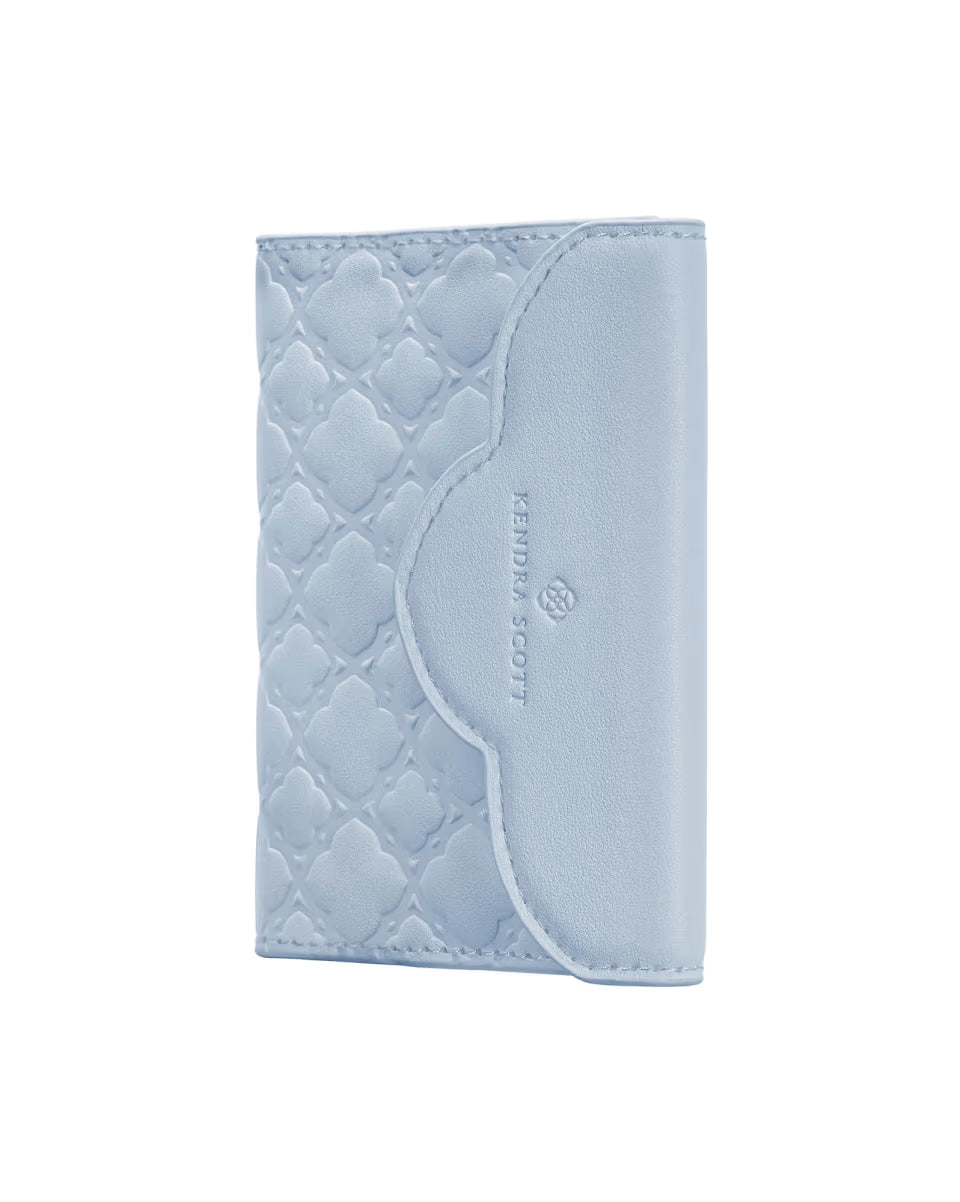 Magnetic Blue Trifold Wallet