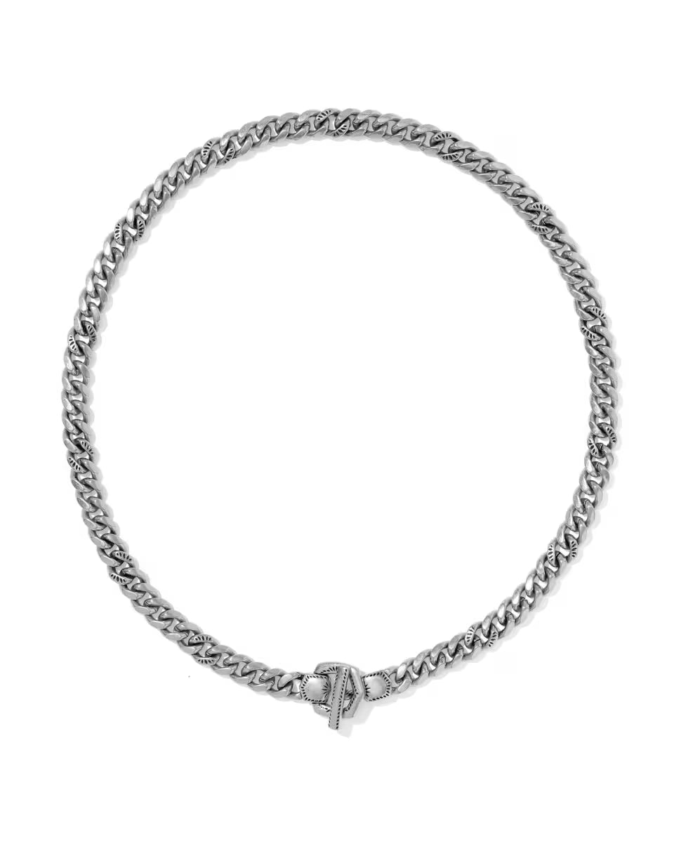 Keziah Vintage Silver Link and Chain Necklace
