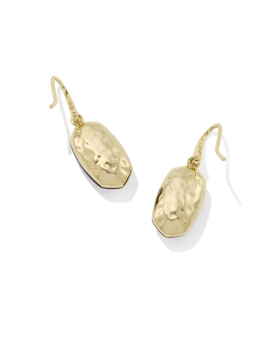 Lee Riveted Gold Drop Earrings