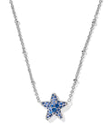 Jae Star Silver Pave Short Pendant Necklace