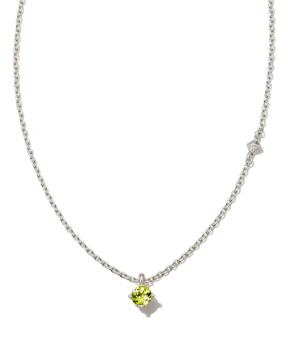Maisie Sterling Silver October Pendant Necklace