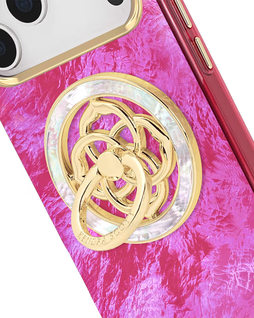 Magnetic Gold Black Mother-of-Pearl Ring Stand
