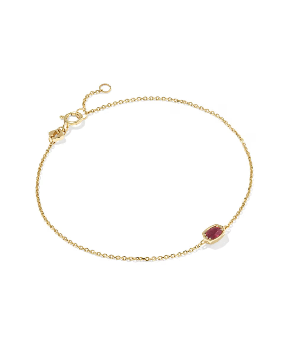 Marisa 14k Yellow Gold May Oval Solitaire Bracelet