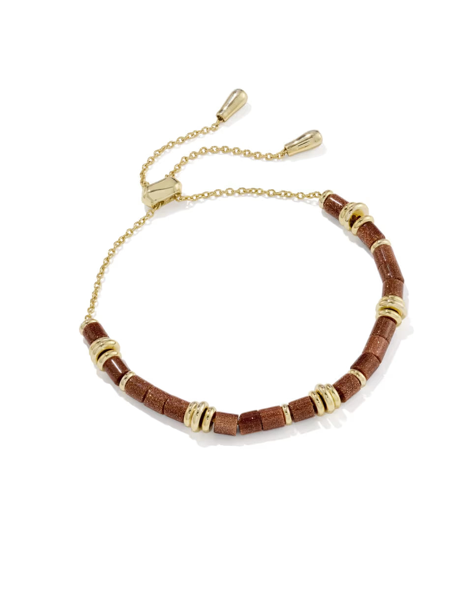 Bree Gold Beaded Delicate Chain Bracelet