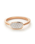 Isa Ring in Pave Diamond and 14k White Gold