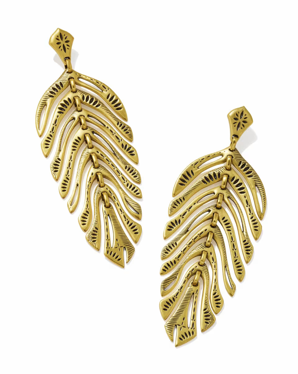 Calliope Vintage Gold Statement Earrings