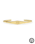 Chi Omega 18k Yellow Gold Vermeil Davie Cuff Bracelet