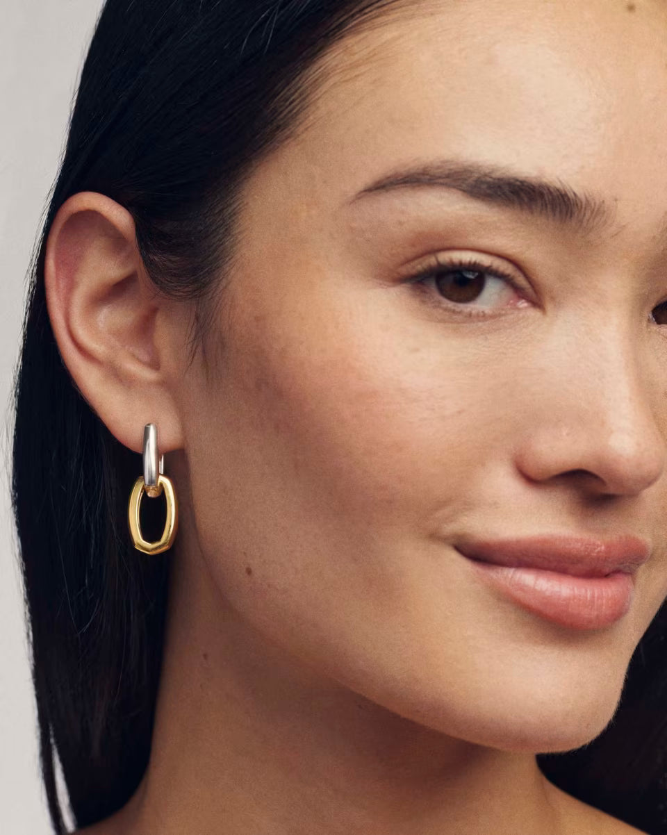 Ryleigh Wide Convertible Mixed Metal Earrings