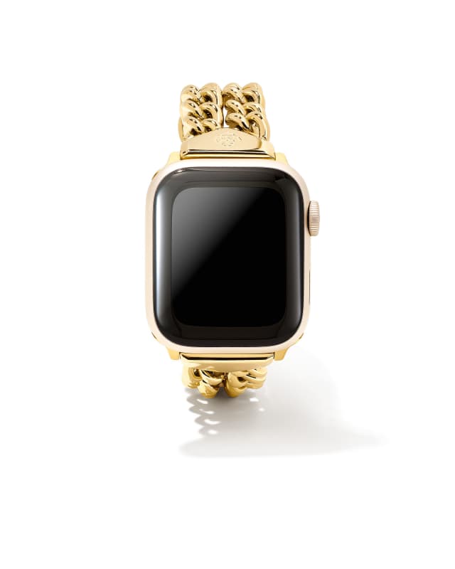 Whitley Double Chain Watch Band in Two Tone Stainless Steel