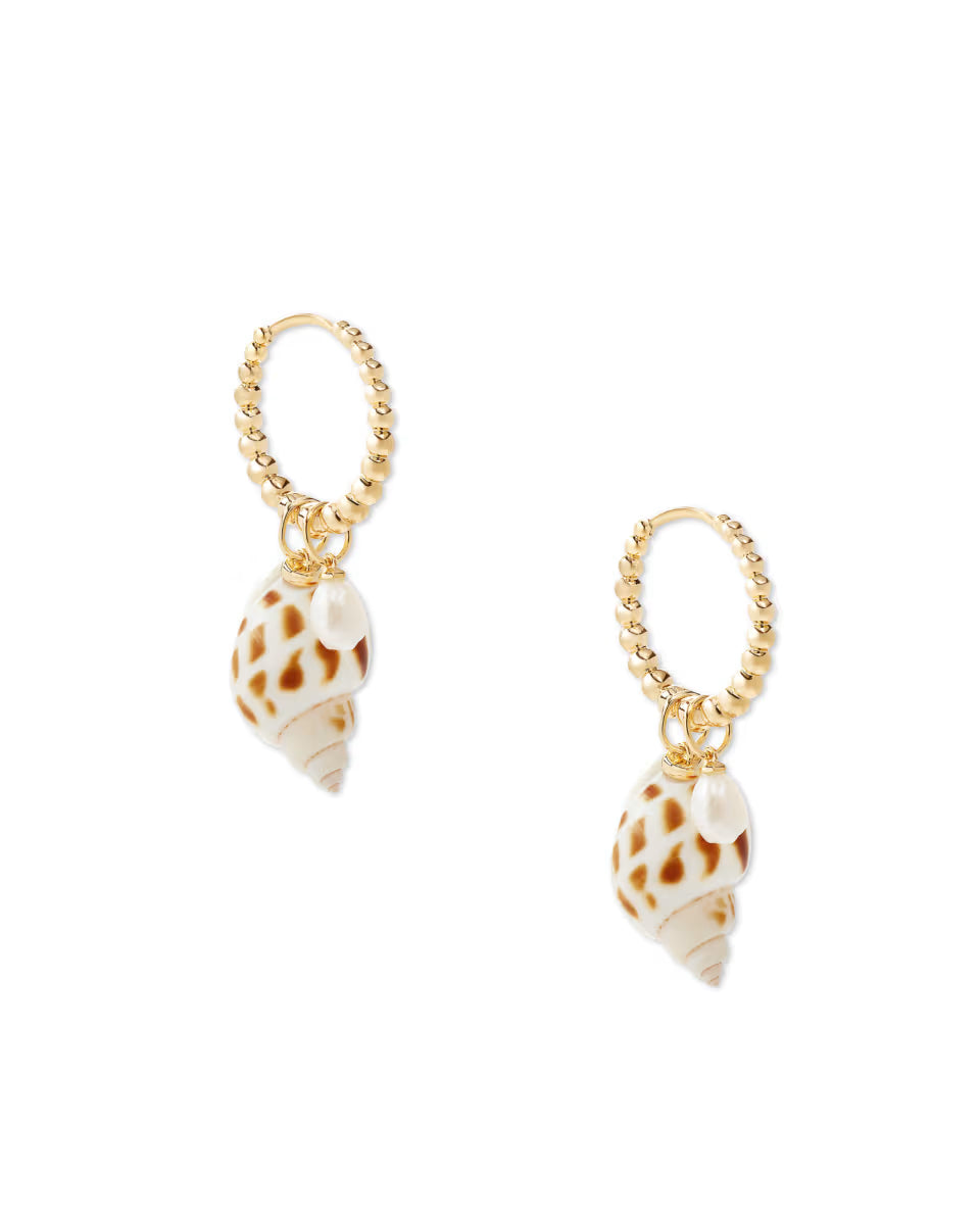 Oleana Convertible Gold Huggie Earrings