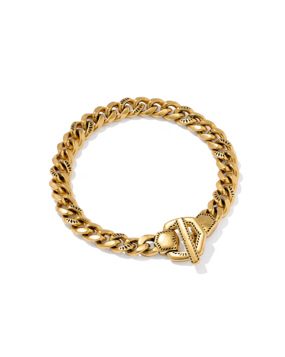 Keziah Vintage Silver Link and Chain Bracelet
