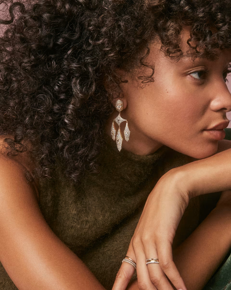 Bella Gold Statement Earrings