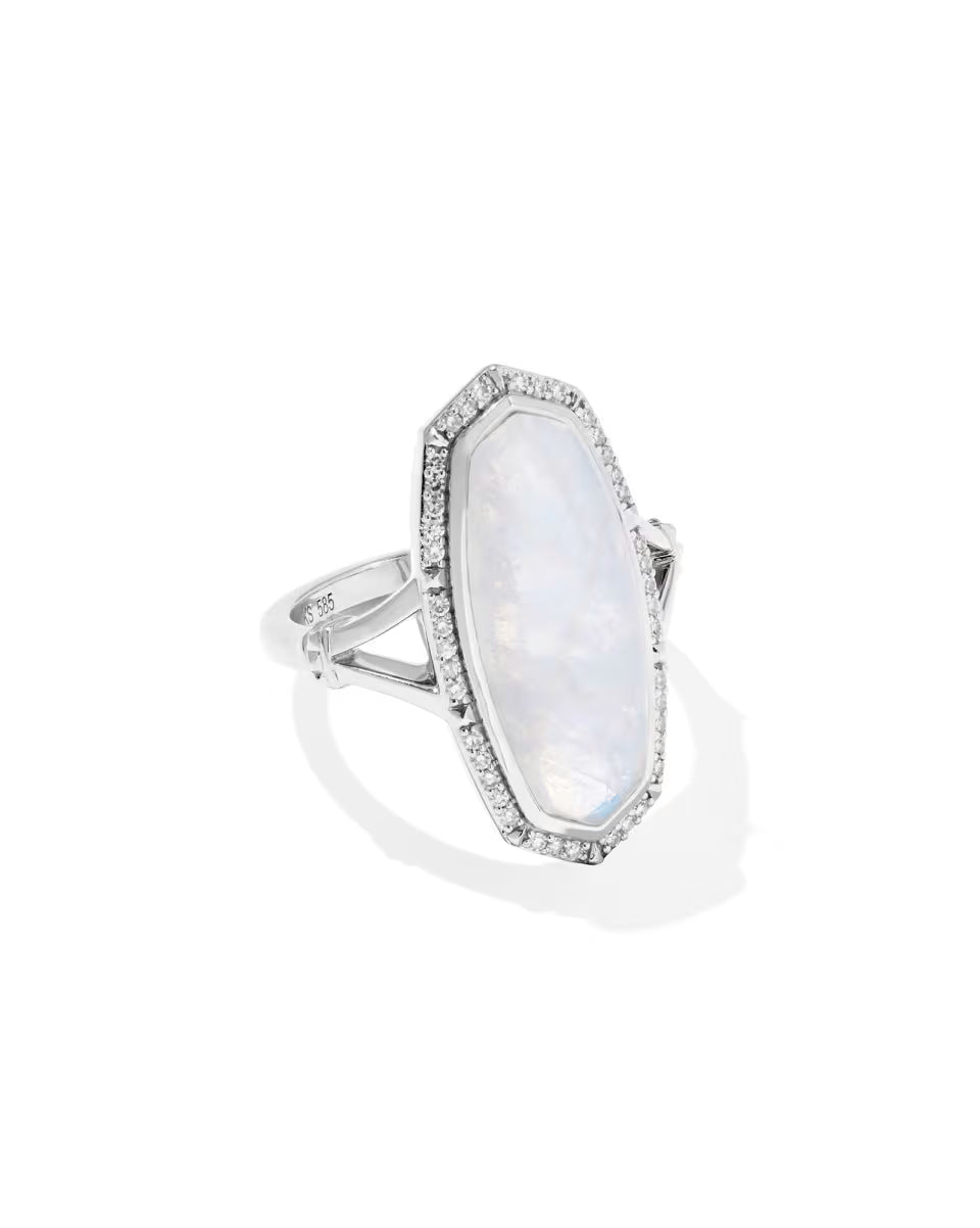 Dani 14k White Gold Cocktail Ring