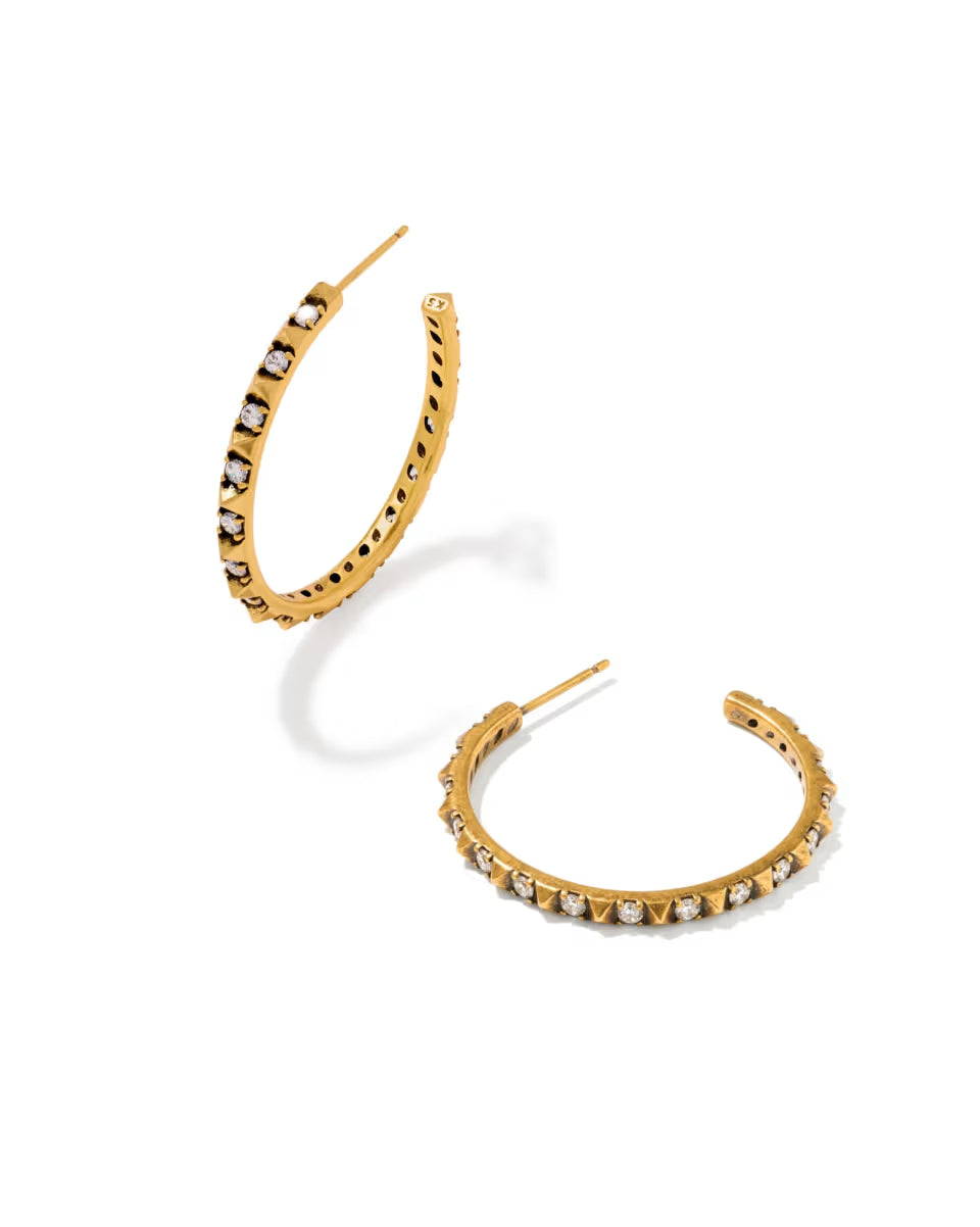 Fate Silver Hoop Earrings